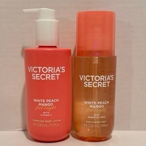 Victoria’s Secret NEW White Peach Mango Body Lotion & Hair & Body Mist